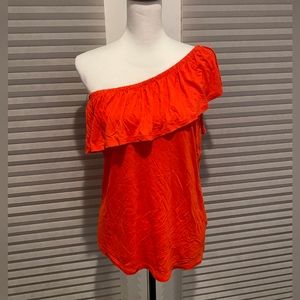 Old Navy One Shoulder Ruffled Top Size M
